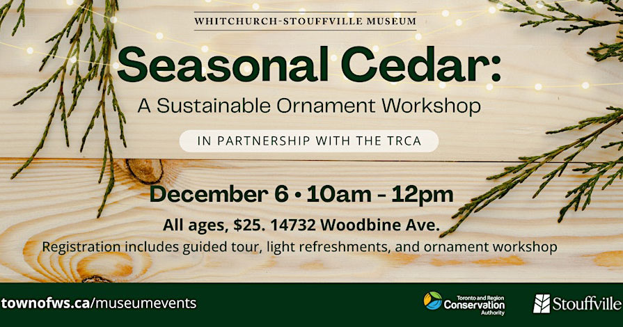 Seasonal Cedar: A Sustainable Ornament Workshop