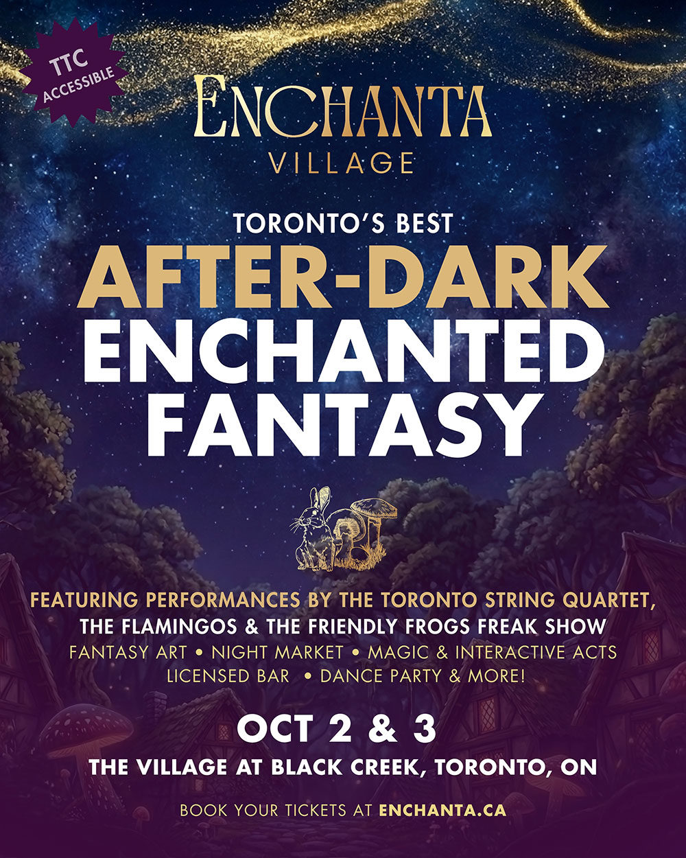 step into a world of fantasy at the Enchanta Village event